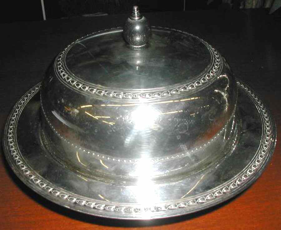 W15072 (Silverplate, Hollowware) Plated Covered Round Butter by Mappin & Webb-1