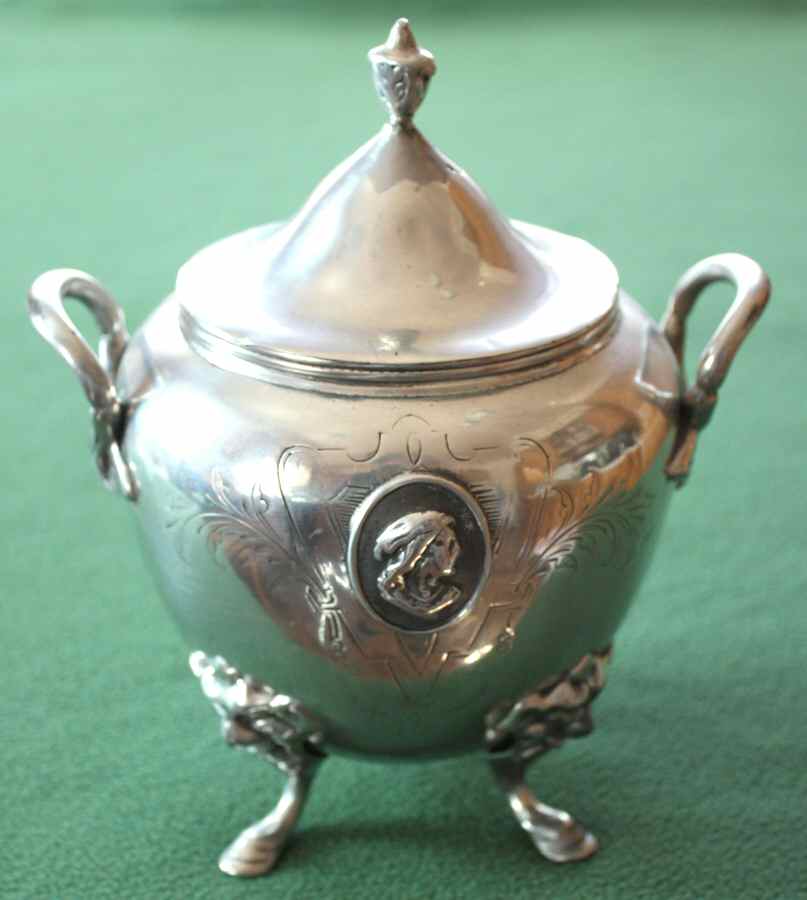 1868-1 (Silverplate, Hollowware) Sugar Bowl & Lid by Meriden Britannia -1