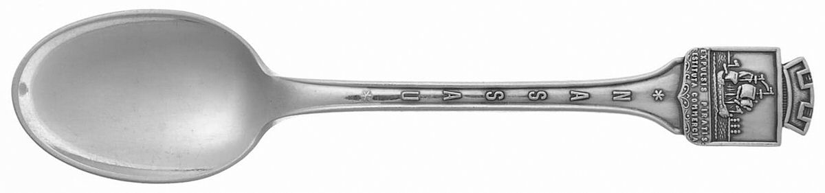 Bahamas Souvenir Spoons (Sterling) Bahamas Demitasse Spoon by T H Marthinsen Silver-1