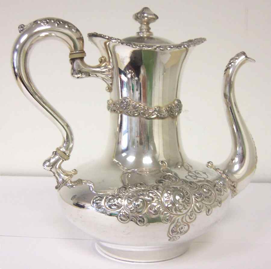 2014 (Silverplate, Hollowware) Silverplate Coffee Pot by Meriden Britannia -1
