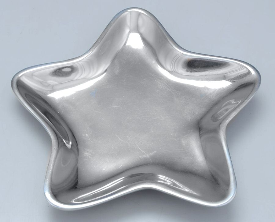 Aluminum Hollowware Star Shape Dish by Mariposa-1