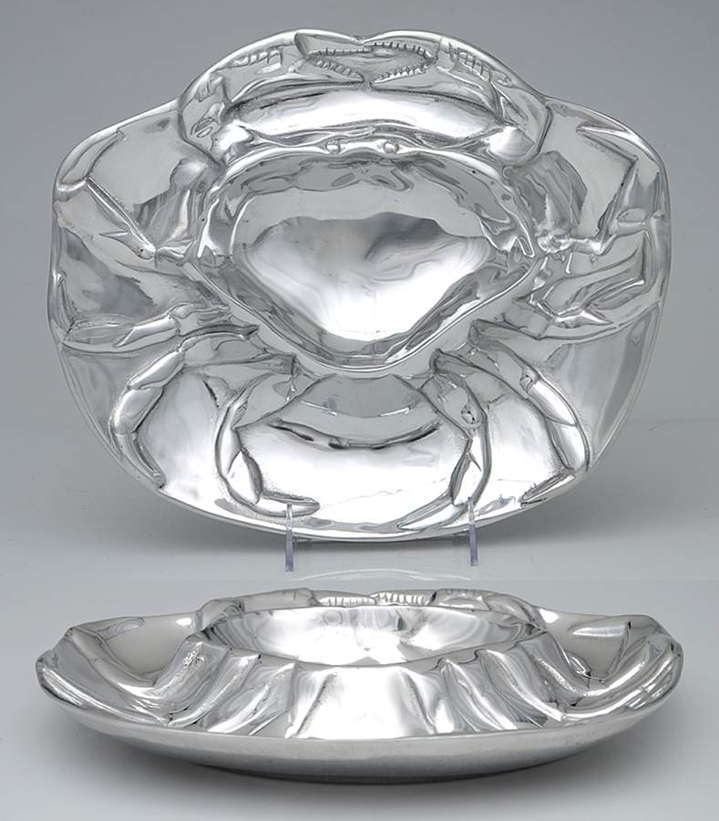 Aluminum Hollowware 1 Piece Chip & Dip by Mariposa-1
