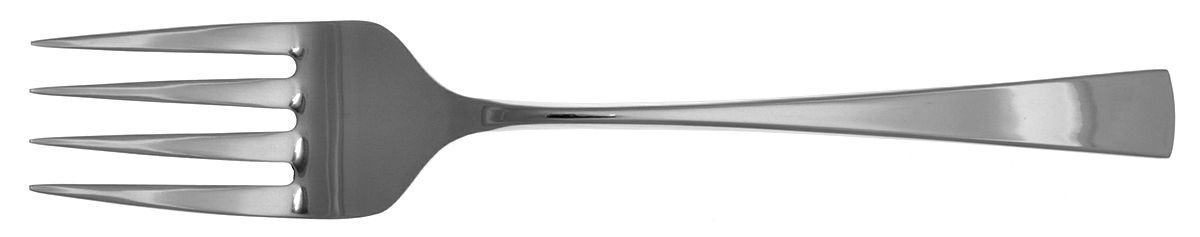 Lucia (Stainless) Medium Solid Cold Meat Serving Fork by Mikasa-1