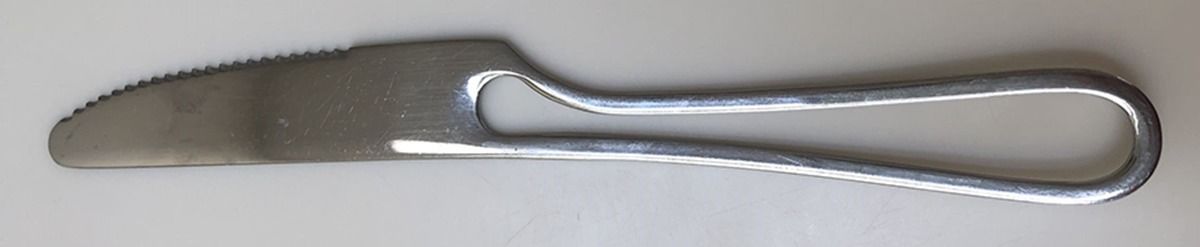 Open Air (Stainless) Modern Hollow Knife by Michelino Silver-1