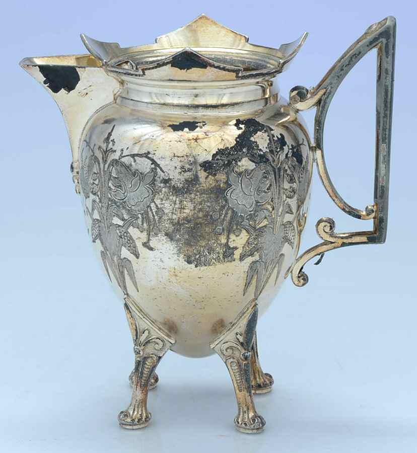 1884 (Silverplate, Hollowware) Silverplate Mini Creamer by Meriden Britannia -1