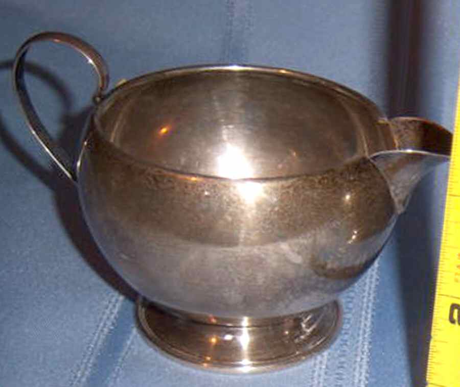 398 (Sterling, Hollowware) Mini Creamer by M Fred Hirsch-1