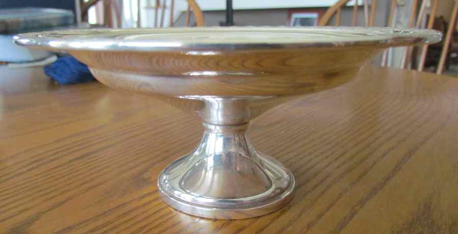 609 (Sterling, Hollowware) Weighted Round Compote (Height X Width) by Mueck-Cary-1