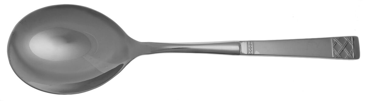 Avalene (Stainless) Casserole Spoon with Smooth Stainless Bowl HC by Mikasa-1