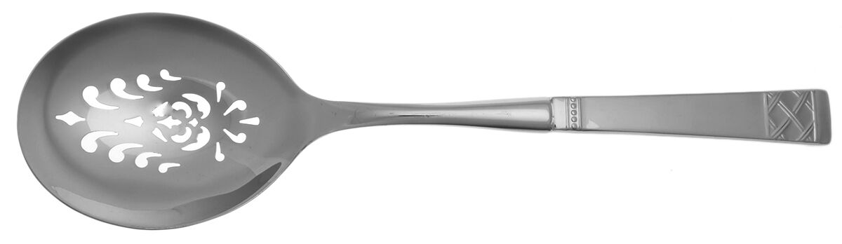 Avalene (Stainless) Casserole Spoon with Pierced Stainless Bowl HC by Mikasa-1