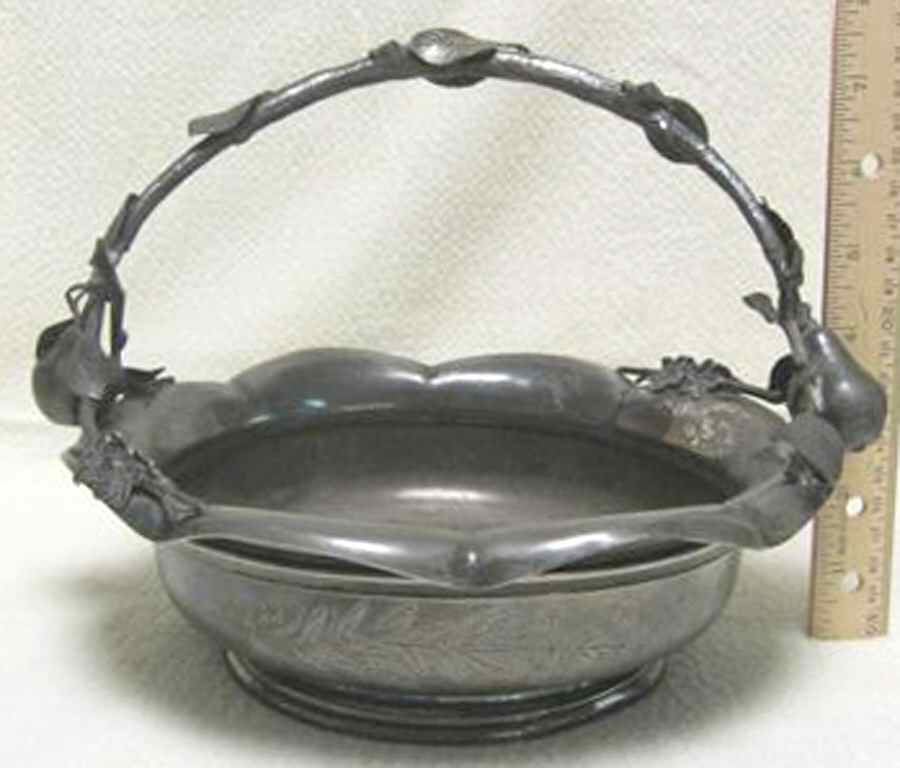 1868 (Silverplate, Hollowware) Basket by Middletown Silver Co-1
