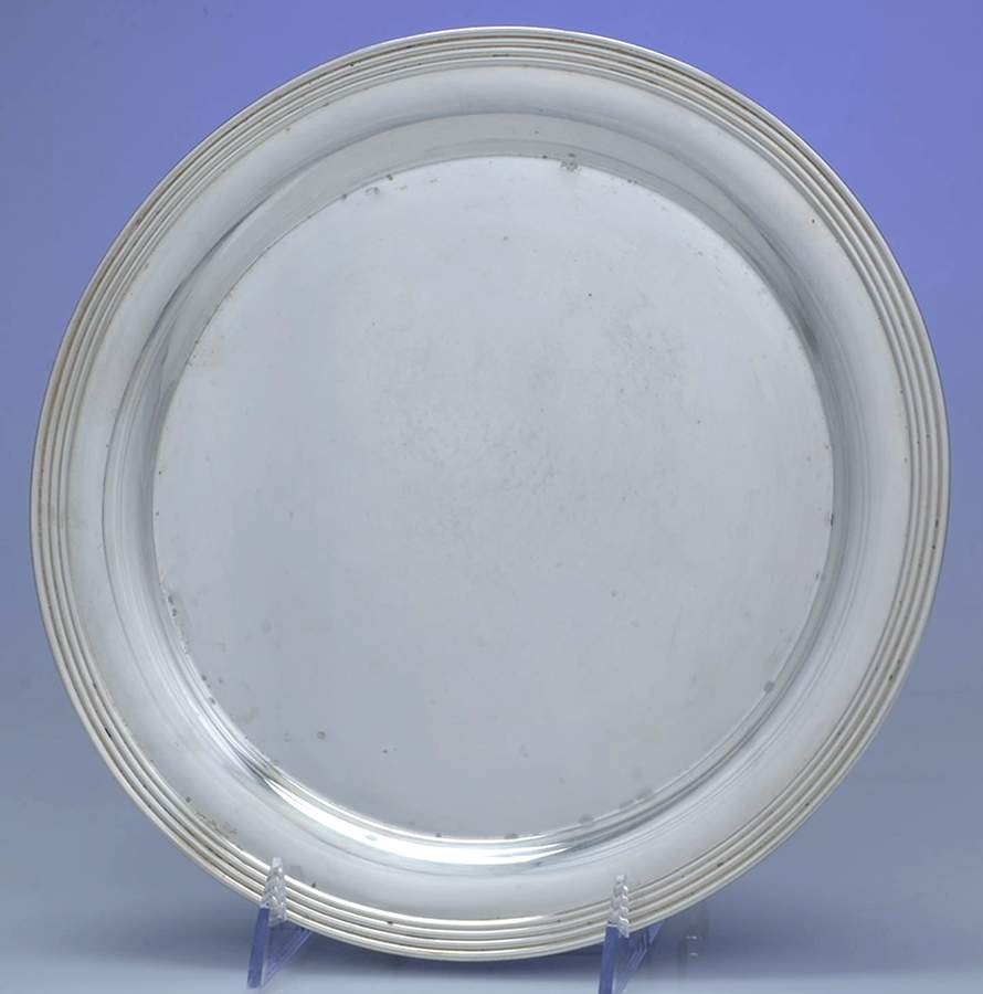 546 (Sterling, Hollowware) 10" Round Tray by Meriden Britannia -1