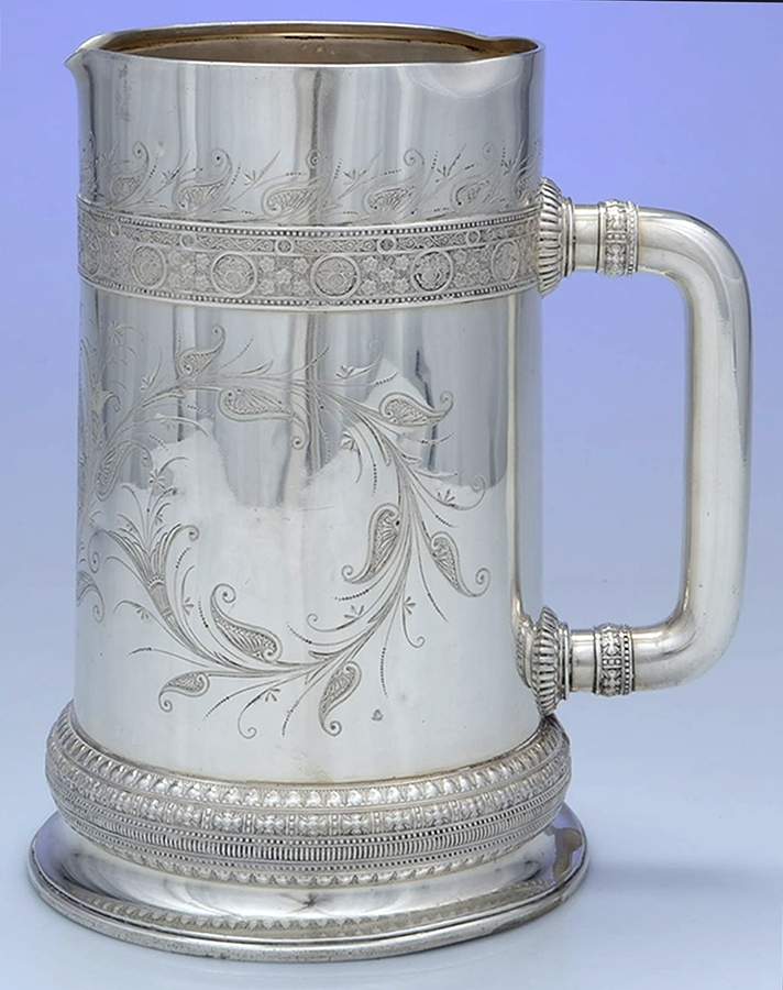 MNB1 (Sterling, Hollowware) 96 Oz Water Pitcher by Mansfield & Baird-1