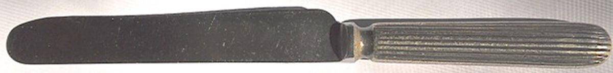 MWE41 (Silverplate) Old French Hollow Knife by Mappin & Webb-1