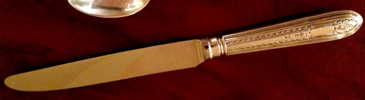 MWE43 (Silverplate) New French Hollow Knife by Mappin & Webb-1