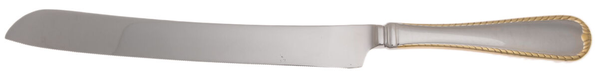 Cameo Gold (Stainless) Wedding Cake Knife with Stainless Blade HC by Mikasa-1