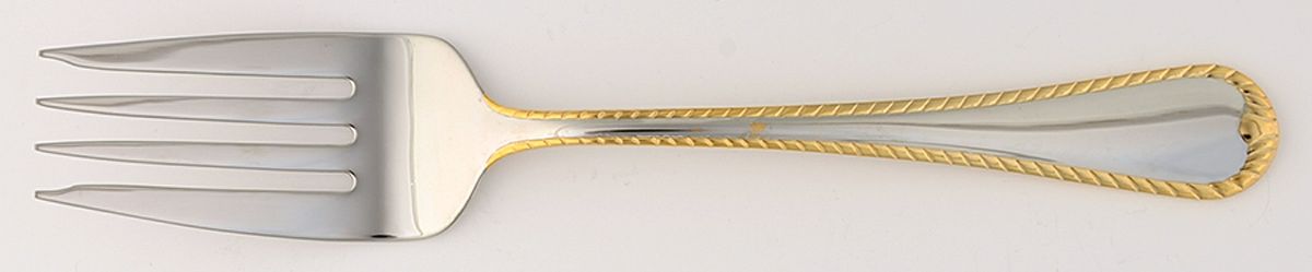 Cameo Gold (Stainless) Medium Solid Cold Meat Serving Fork by Mikasa-1