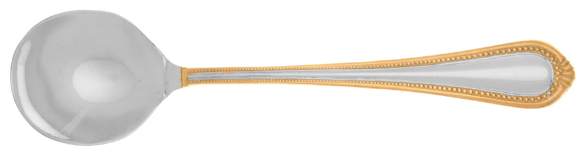 Regent Bead Gold (Stainless) Spoon-Soup/Round Bowl (G) HC by Mikasa-1