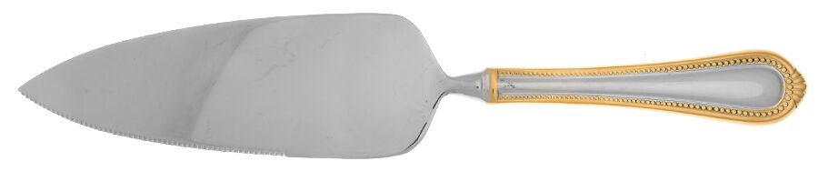 Regent Bead Gold (Stainless) Pie Server with Serrated Stainless Blade HC by Mikasa-1