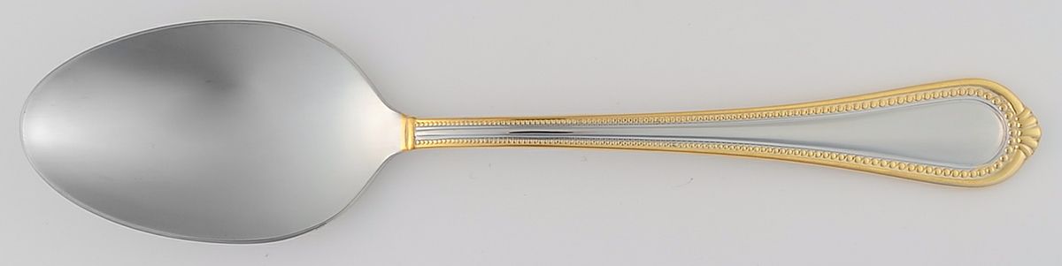 Regent Bead Gold (Stainless) Place/Oval Soup Spoon by Mikasa-1