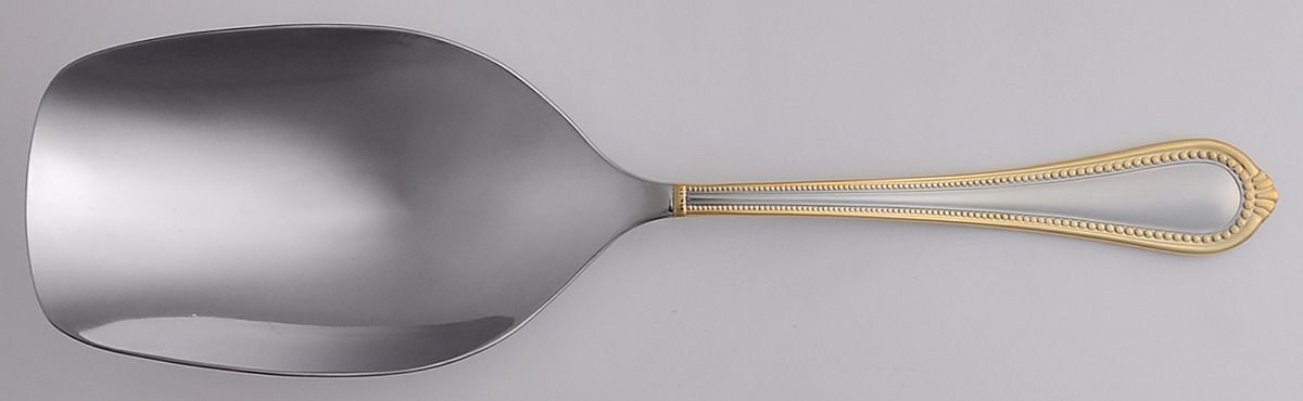Regent Bead Gold (Stainless) Ice Scoop with Stainless Bowl by Mikasa-1