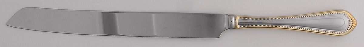 Regent Bead Gold (Stainless) Cake Knife with Stainless Blade by Mikasa-1