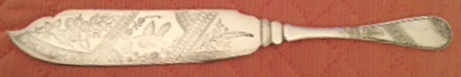 M5S2 (Silverplate) Solid Piece Cake Knife/Cake Saw by Mathers & Son-1