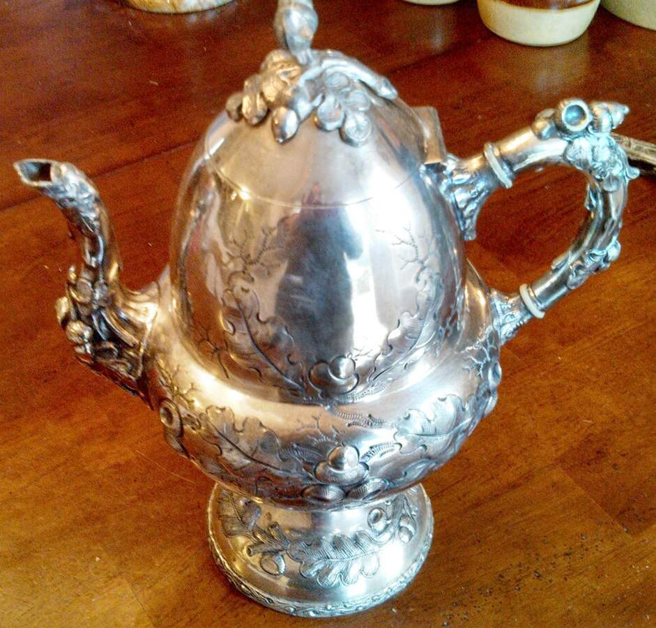 5100 (Silverplate, Hollowware) Silverplate Coffee Pot by Meriden Britannia -1