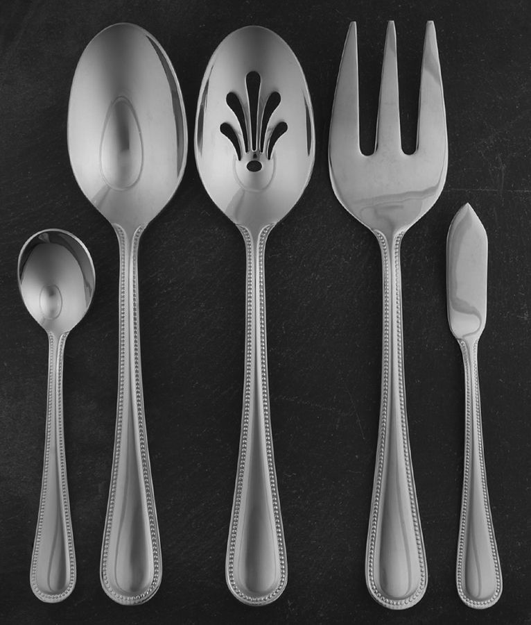 Pearls (Stainless) 5 Piece Hostess Set by Michael Lloyd-1