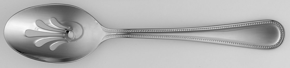Pearls (Stainless) Pierced Tablespoon (Serving Spoon) by Michael Lloyd-1