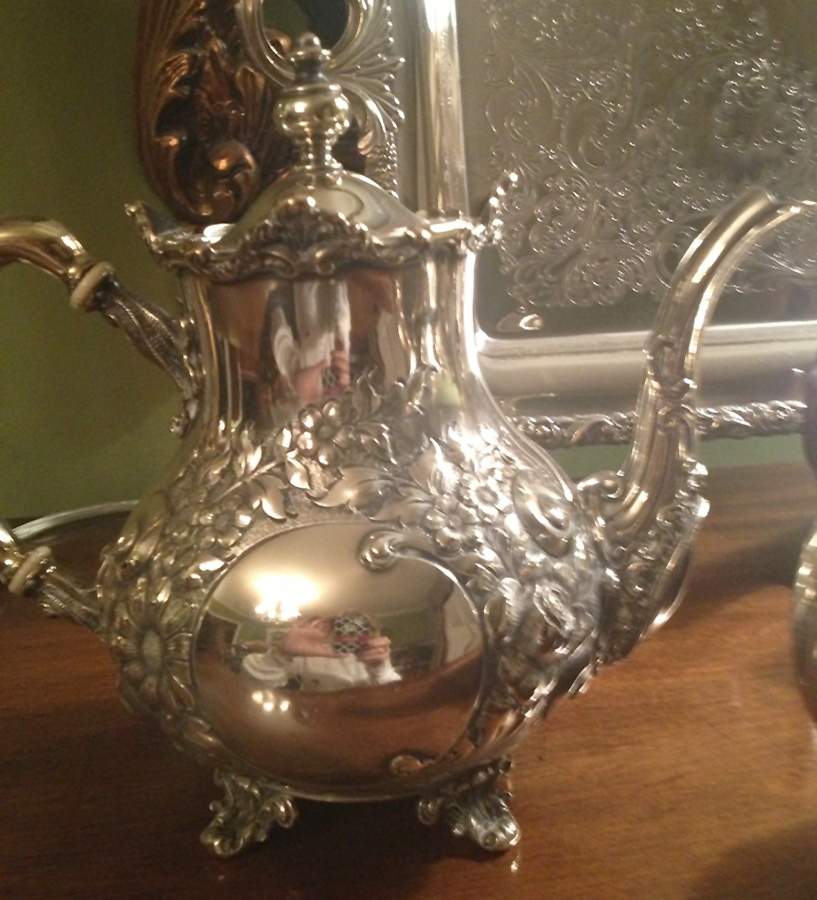 1297 (Sterling, Hollowware) Coffee Pot by Mauser-1