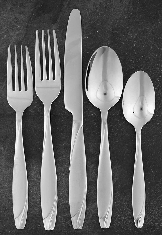 Lunea Frost (Stainless) 5 Piece Place Setting by Mikasa-1