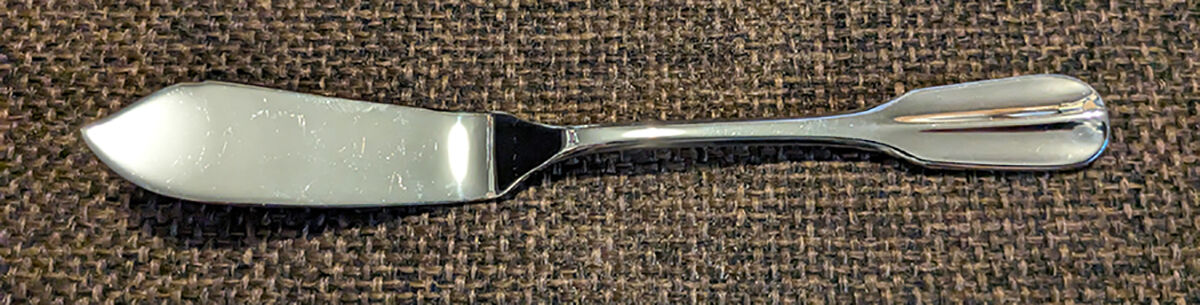 Lacey-Holbrooke (Stainless) Flat Handle Master Butter Knife by Mikasa-1