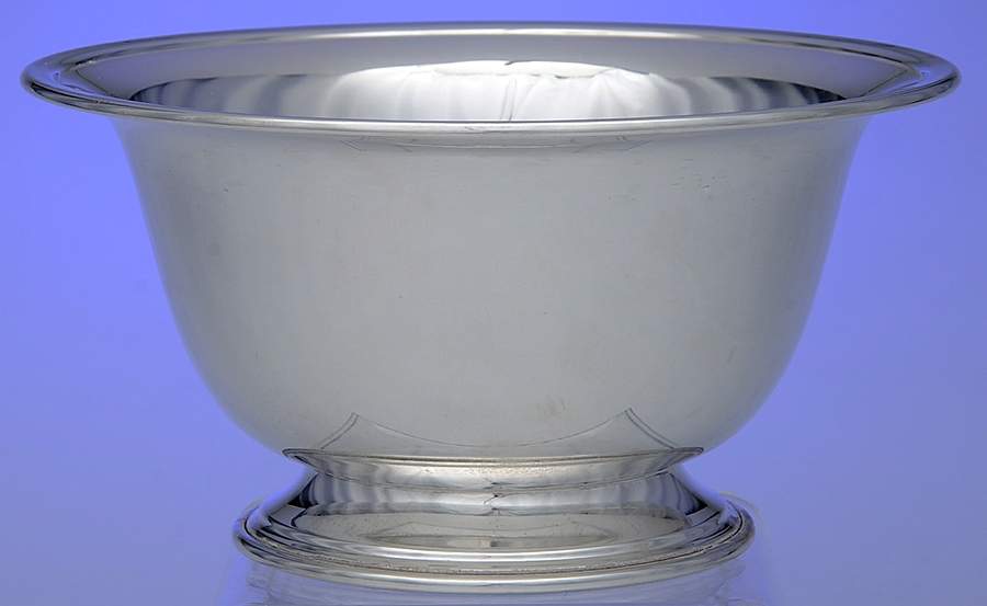 910 (Sterling, Hollowware) 8" Round Footed Centerpiece by M Fred Hirsch-1