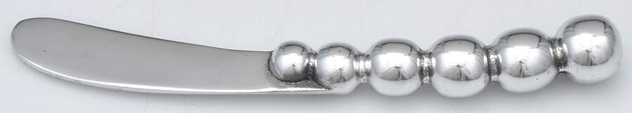 String of Pearls (Aluminum, Hollowware) Master Butter Spreader, Solid Piece by Mariposa-1