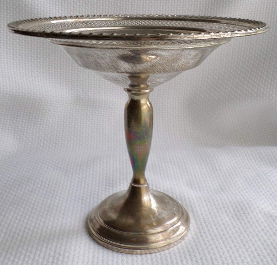 673 (Sterling, Hollowware) Weighted Round Compote (Height X Width) by Mueck-Cary-1