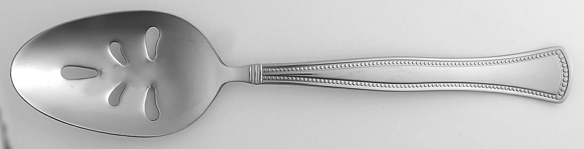 Chadwick Bead (Stainless) Pierced Tablespoon (Serving Spoon) by Mikasa-1
