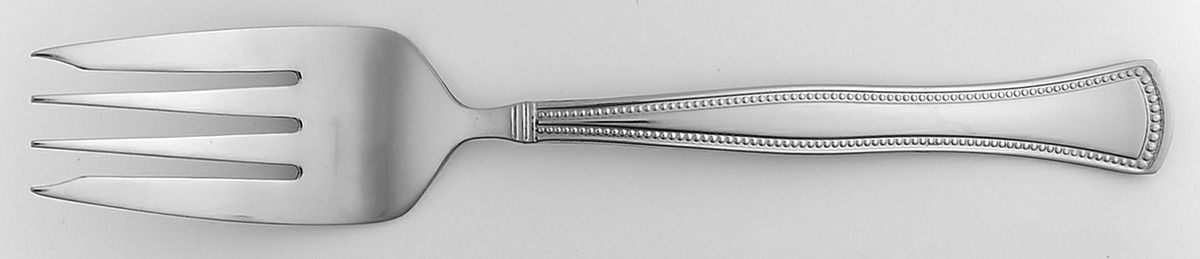 Chadwick Bead (Stainless) Medium Solid Cold Meat Serving Fork by Mikasa-1