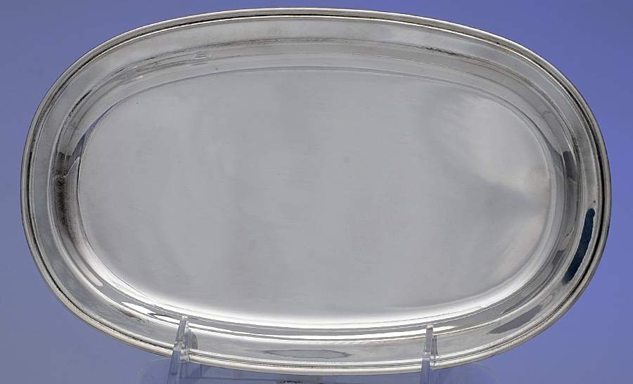 272 (Sterling, Hollowware) Tray for Creamer and Sugar Set by M Fred Hirsch-1