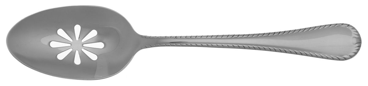 Cameo (Stainless) Pierced Tablespoon (Serving Spoon) by Mikasa-1
