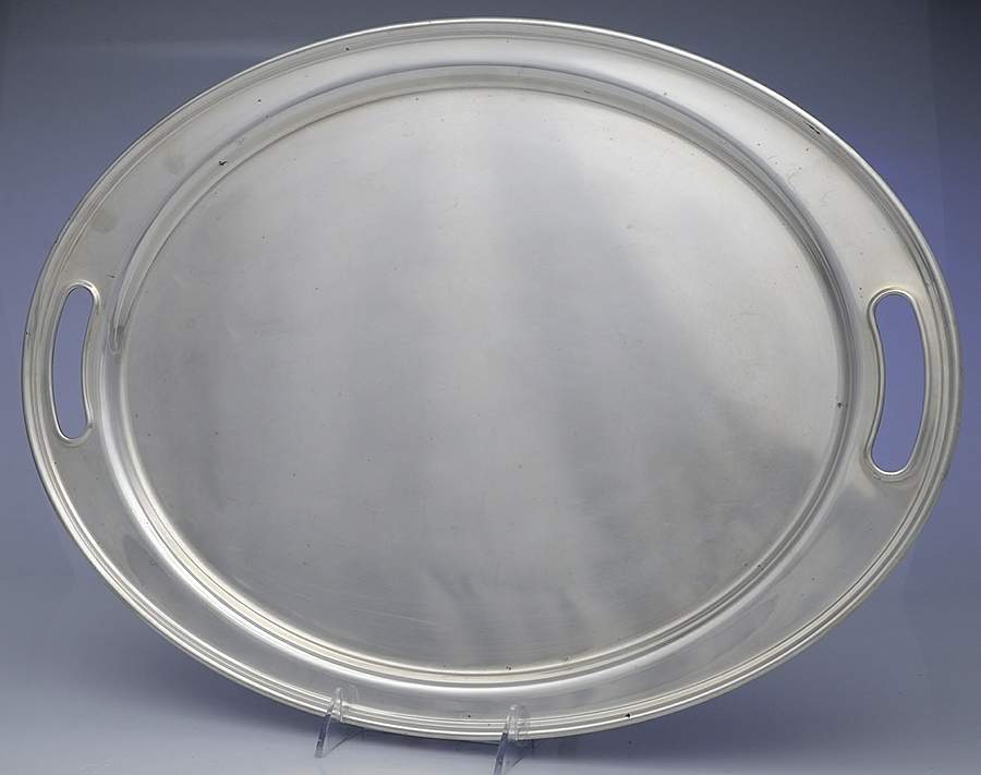 69 (Sterling, Hollowware) Large Waiter Tray by Manchester-1