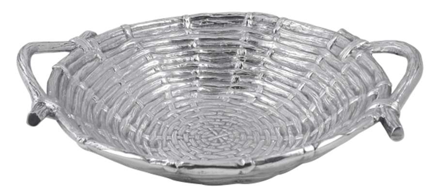 Farmer's Market (Aluminum, Hollowware) 10" Round Handled Bowl by Mariposa-1