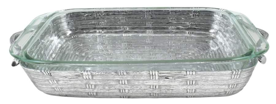 Farmer's Market (Aluminum, Hollowware) 17" Casserole Holder & Pyrex Liner by Mariposa-1