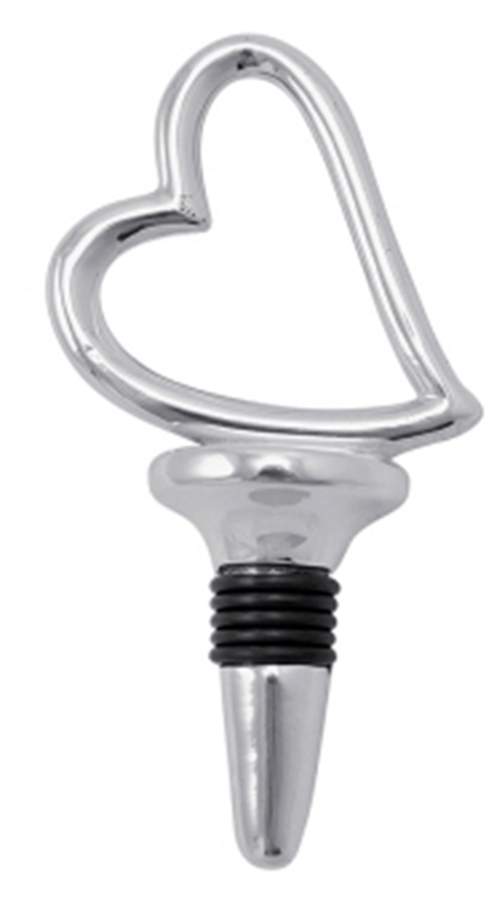 First Comes Love (Aluminum, Hollowware) Wine Stopper by Mariposa-1