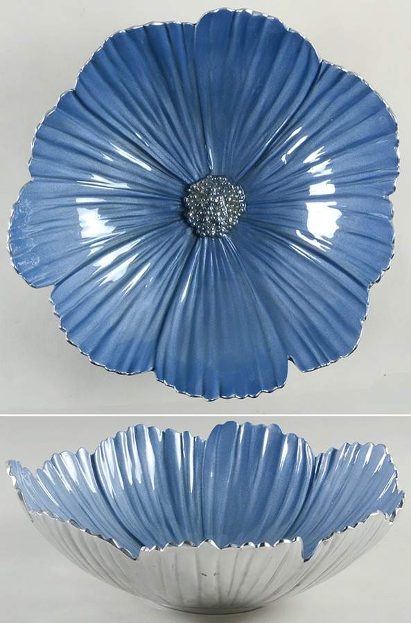 Gregarious Garden (Aluminum, Hollowware) 13" Round Bowl by Mariposa-1