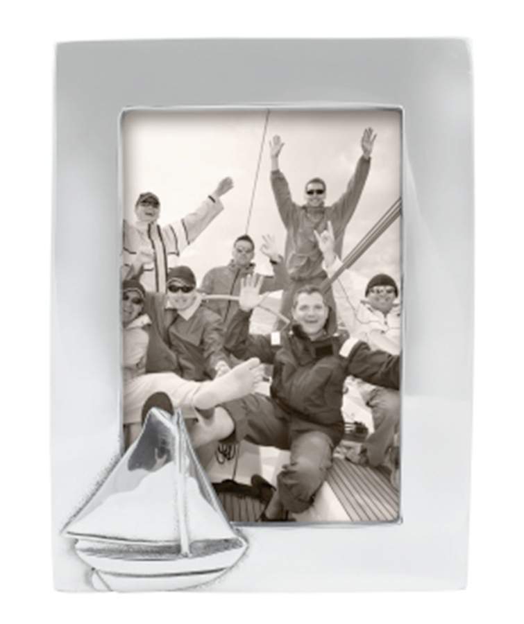 High Seas (Aluminum, Hollowware) Frame-Holds 4" X 6" Picture by Mariposa-1