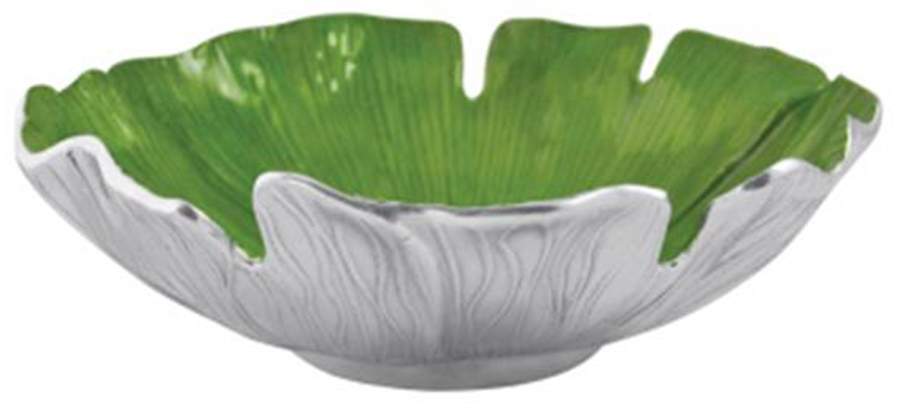Palmy Nights (Aluminum, Hollowware) 12" Round Bowl by Mariposa-1