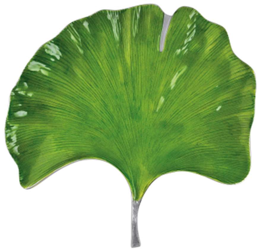 Palmy Nights (Aluminum, Hollowware) 15" Leaf Dish by Mariposa-1