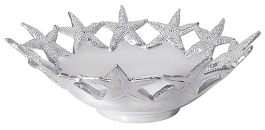 Seaside (Aluminum, Hollowware) 16" Round Bowl by Mariposa-1