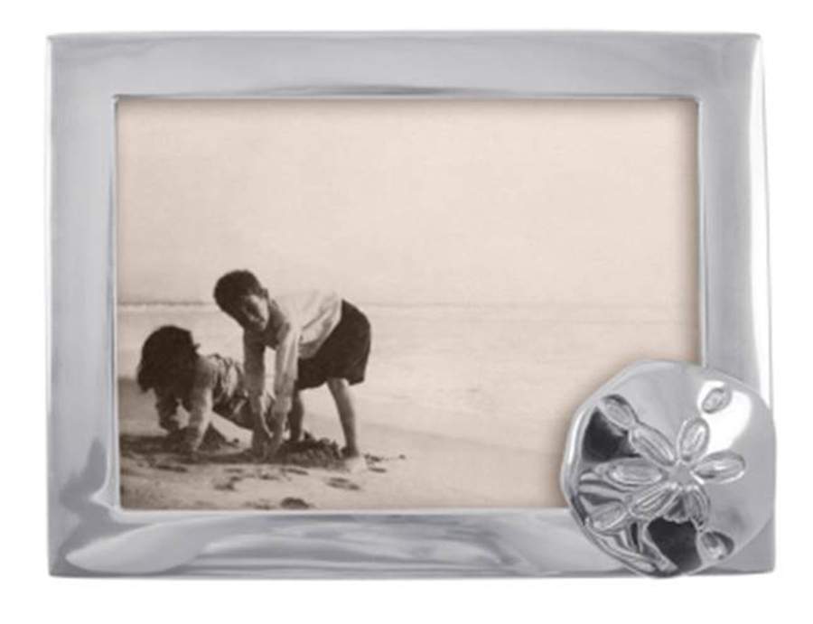 Seaside (Aluminum, Hollowware) Frame-Holds 5" X 7" Picture by Mariposa-1