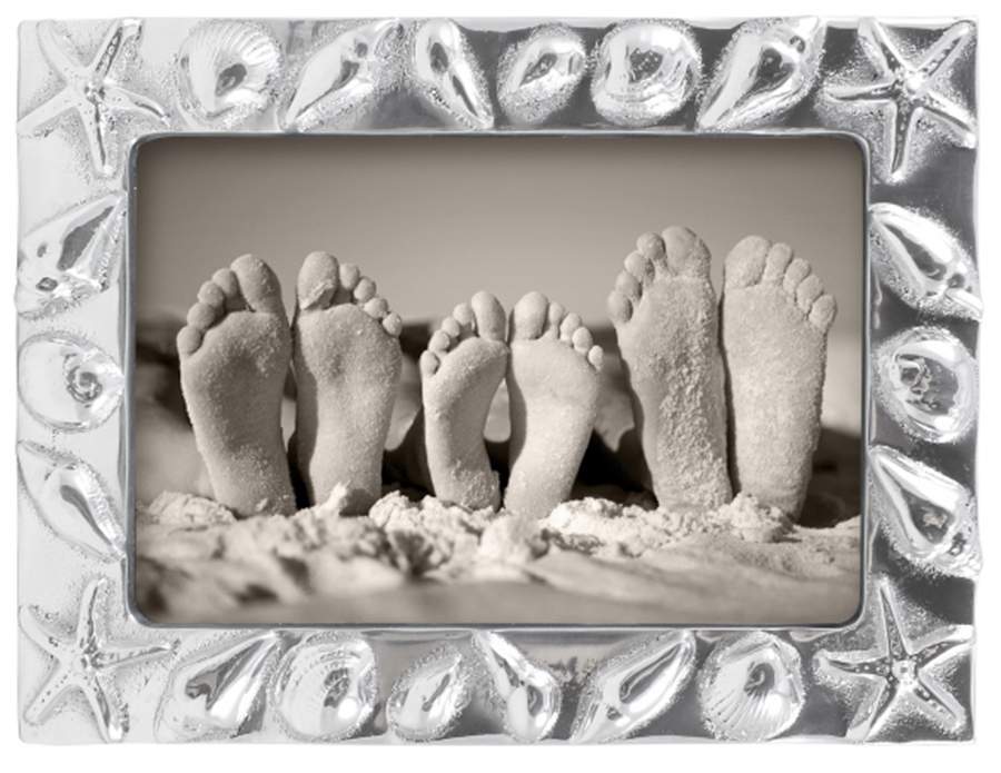 Seaside (Aluminum, Hollowware) Frame-Holds 4" X 6" by Mariposa-1